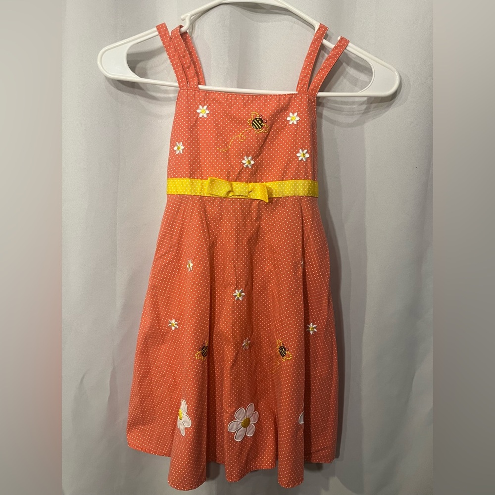 Vintage Girls Blueberi Boulevard Polka Dot Dress Size 6x